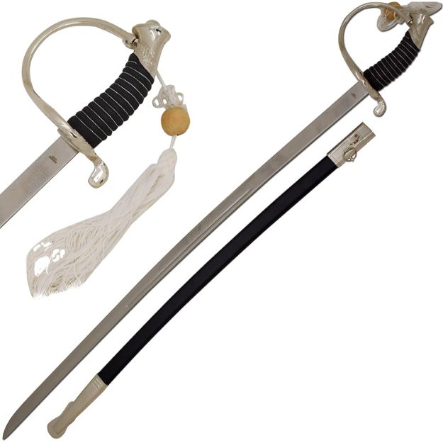 Medieval Warrior C.S.A Cavalry Civil War Officer Sword CSA Etching Blade